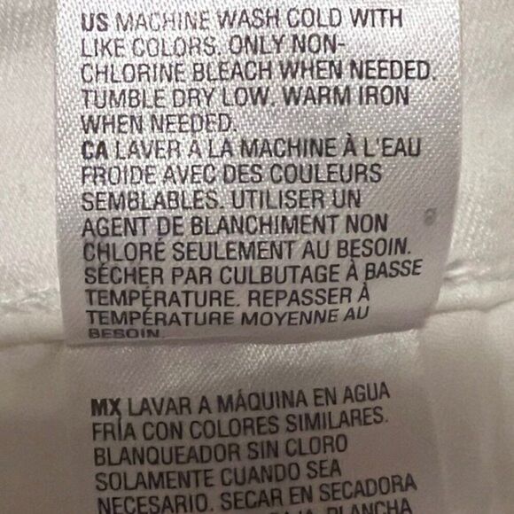 INC Women's Mid-Rise Ripped Kick Flare Jeans Washed White Size 2/26 NWT - Picture 5 of 8